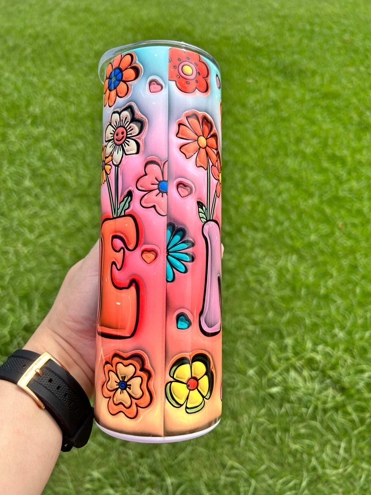 NURSE 3D Floral tumbler