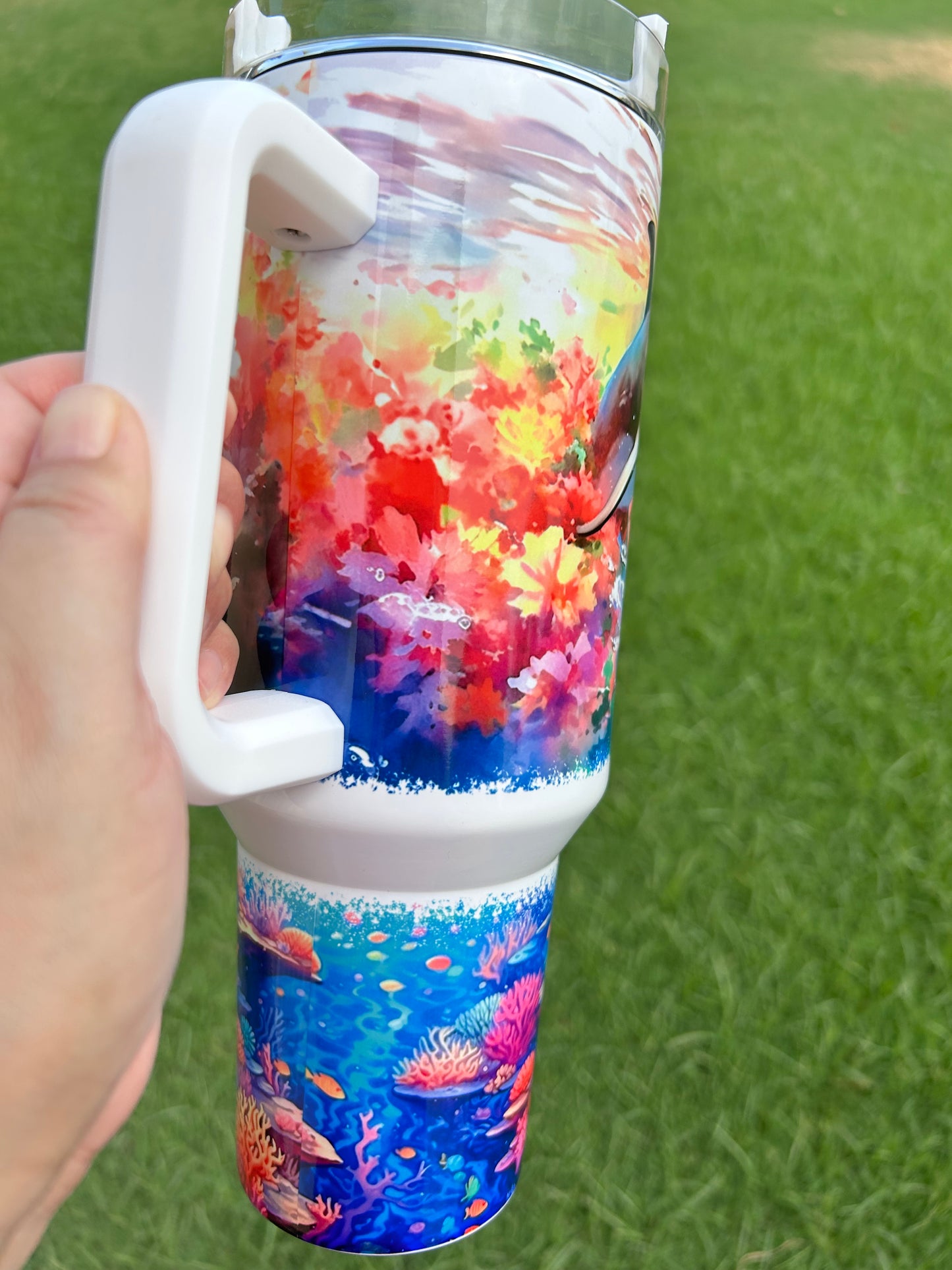 Dolphins Seascape 40oz Tumbler