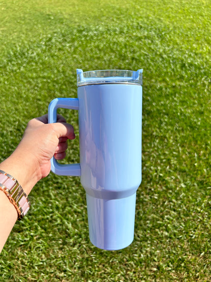 Colorful Floral Butterflies 40oz Tumbler