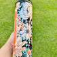 Medical Nurse Floral Heart Stethoscope Travel Tumbler