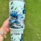 Blue Daisies Butterfly 40oz Tumbler
