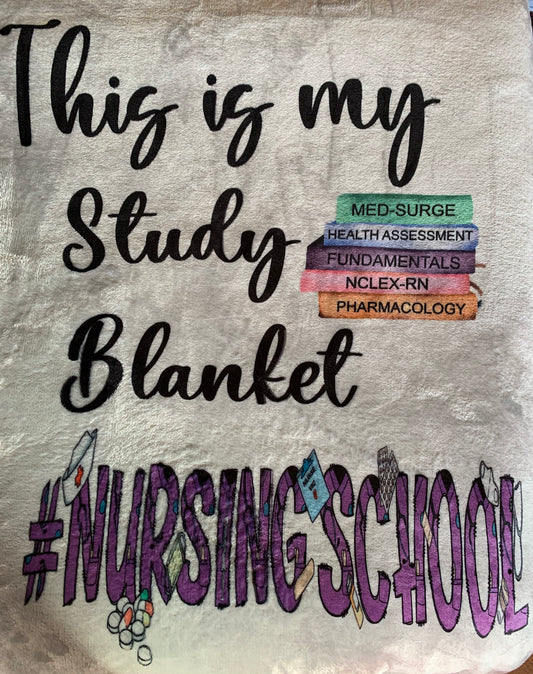 Nursing School Study Blanket