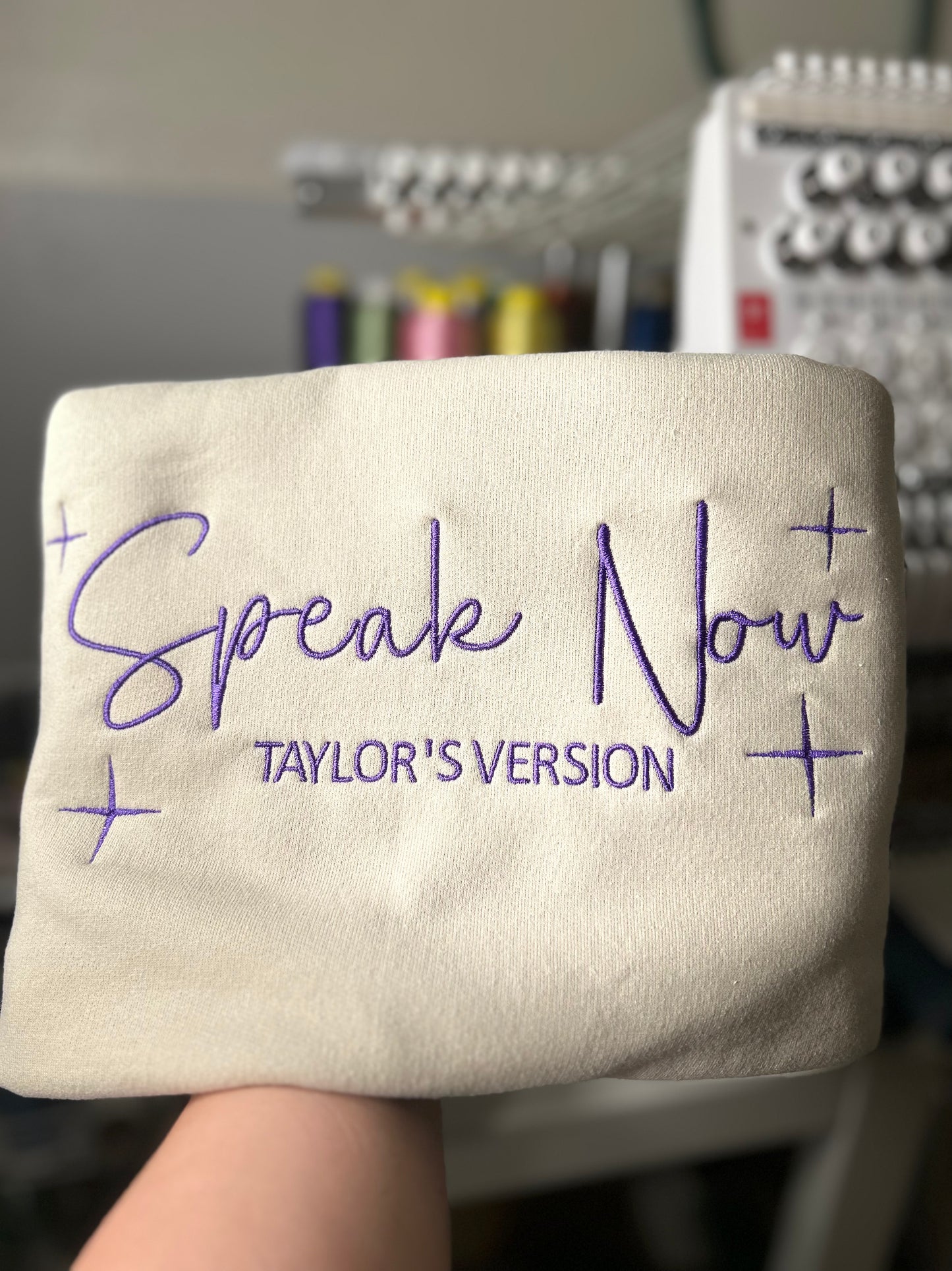 Speak Now Embroidered Crewneck