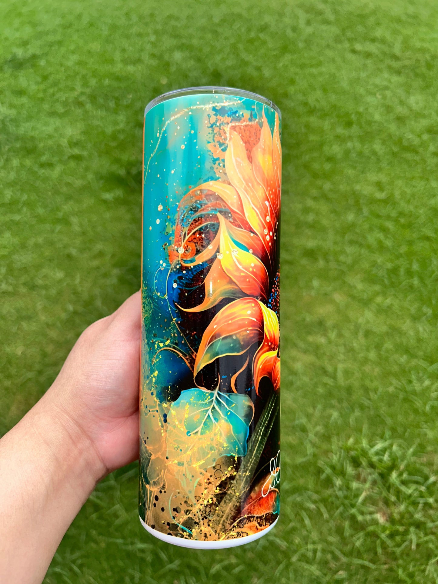 3D Sunflower Tumbler
