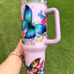 Colorful Floral Butterflies 40oz Tumbler