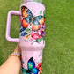 Colorful Floral Butterflies 40oz Tumbler