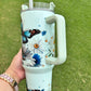 Blue Daisies Butterfly 40oz Tumbler