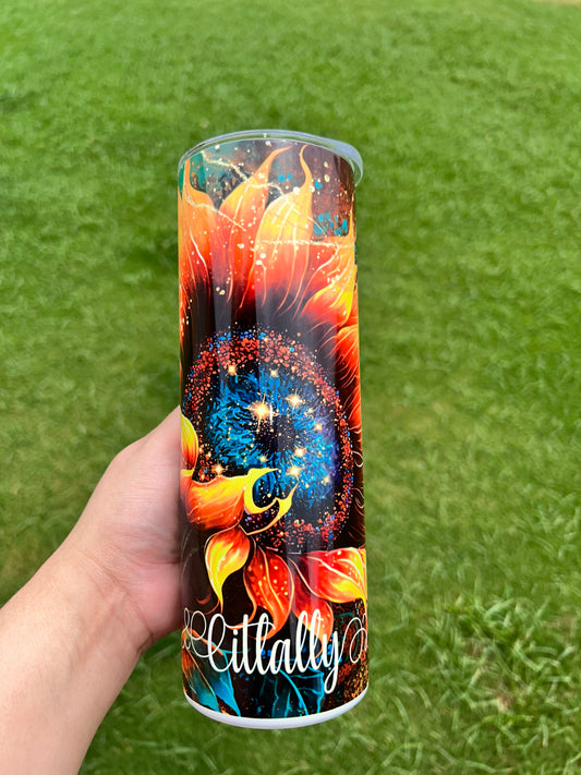 3D Sunflower Tumbler