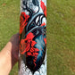 Black Heart with Red Roses Tumbler